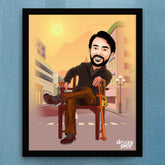 Rajinikanth Petta Movie Caricature Art